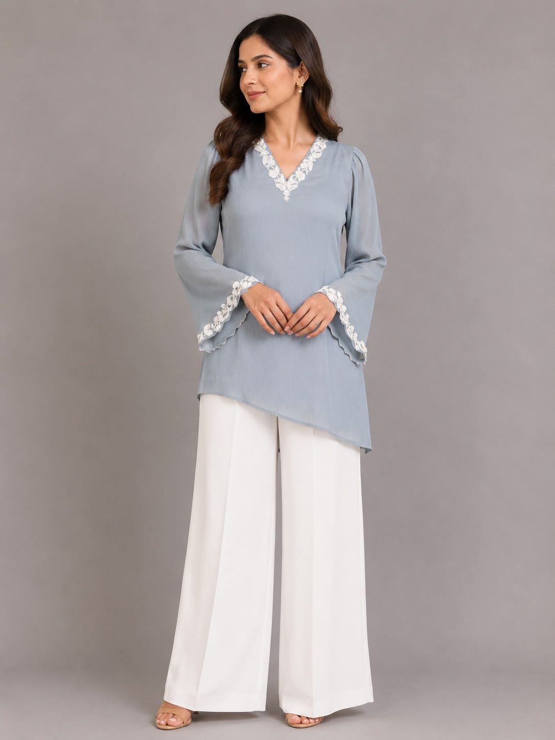 Pastel Breeze Powder Blue Top